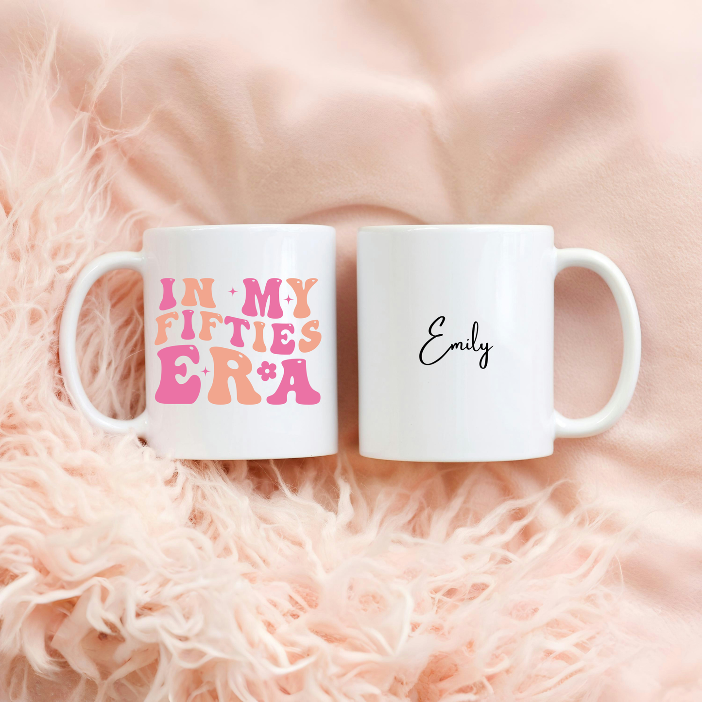 In My Fifties Era Mug. Custom 50's Mug. Personalised 50's Mug. 50th Birthday Gift. Personalised 50th Birthday Gift. Milestone Birthday Gift