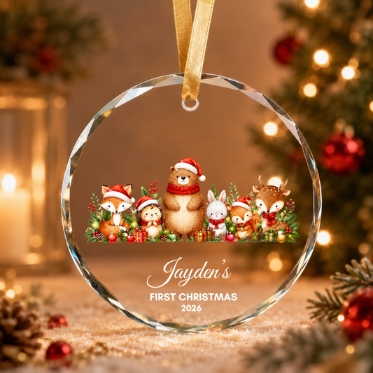Baby’s First Christmas Ornament Personalised Acrylic Baby Christmas Ornament 2026 Custom Name Baby Boy Girl First Christmas Keepsake Gift