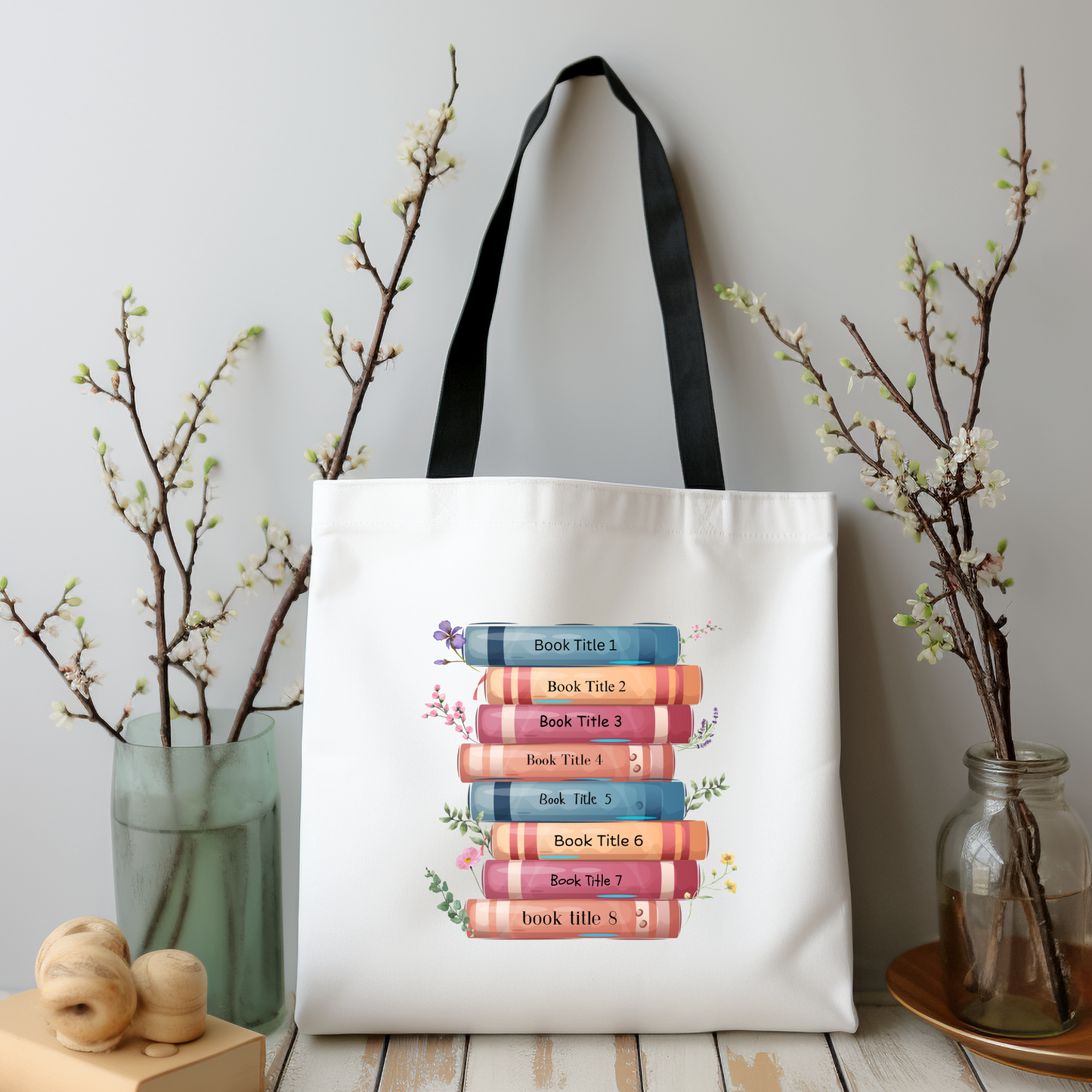 Personalised Book Lover Tote Bag