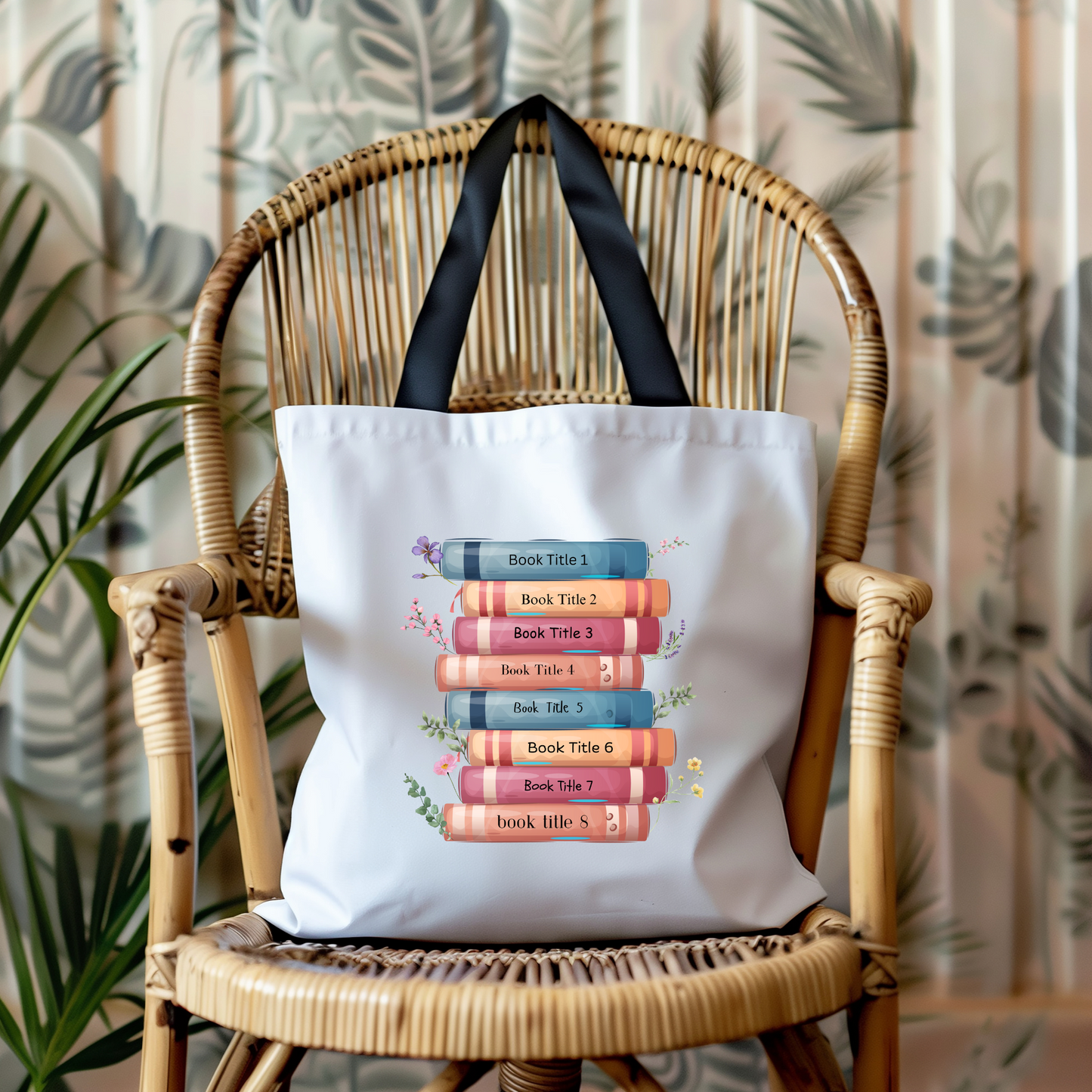 Personalised Book Lover Tote Bag