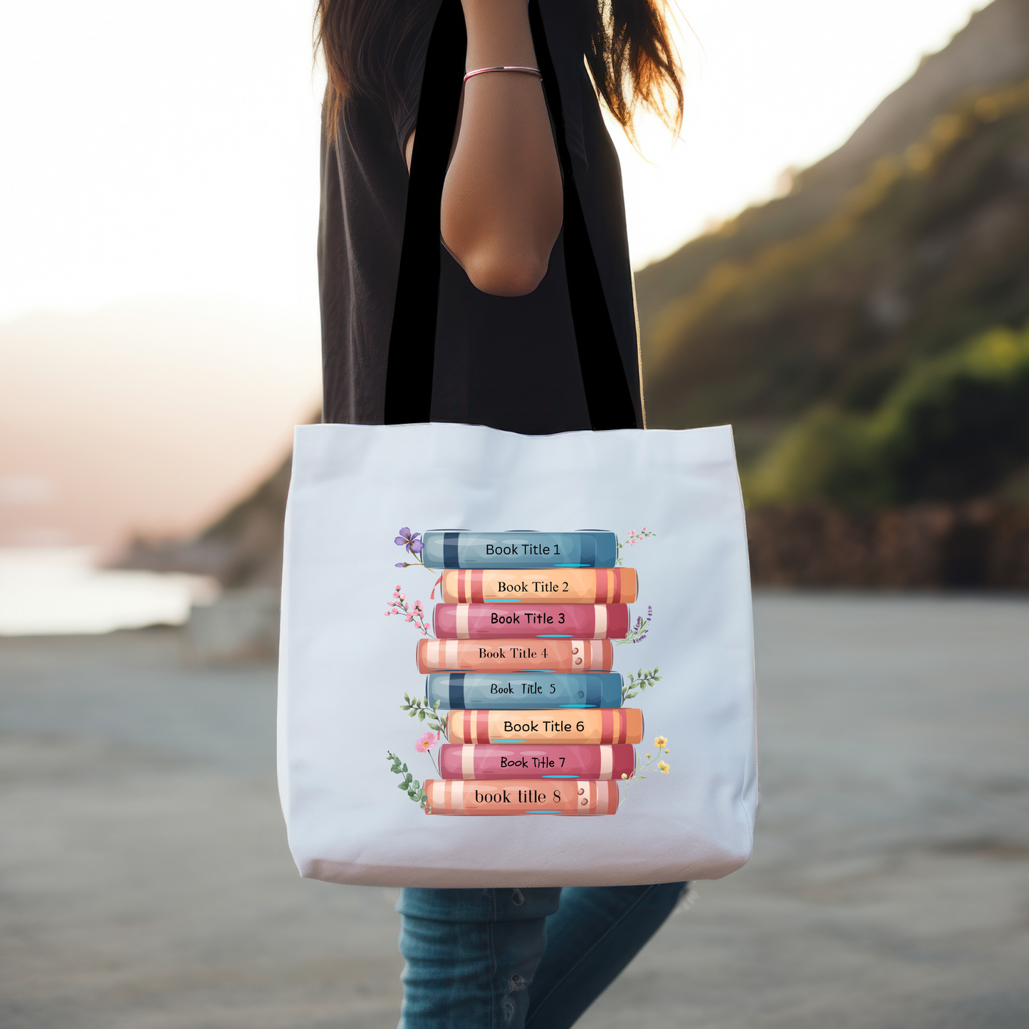 Personalised Book Lover Tote Bag