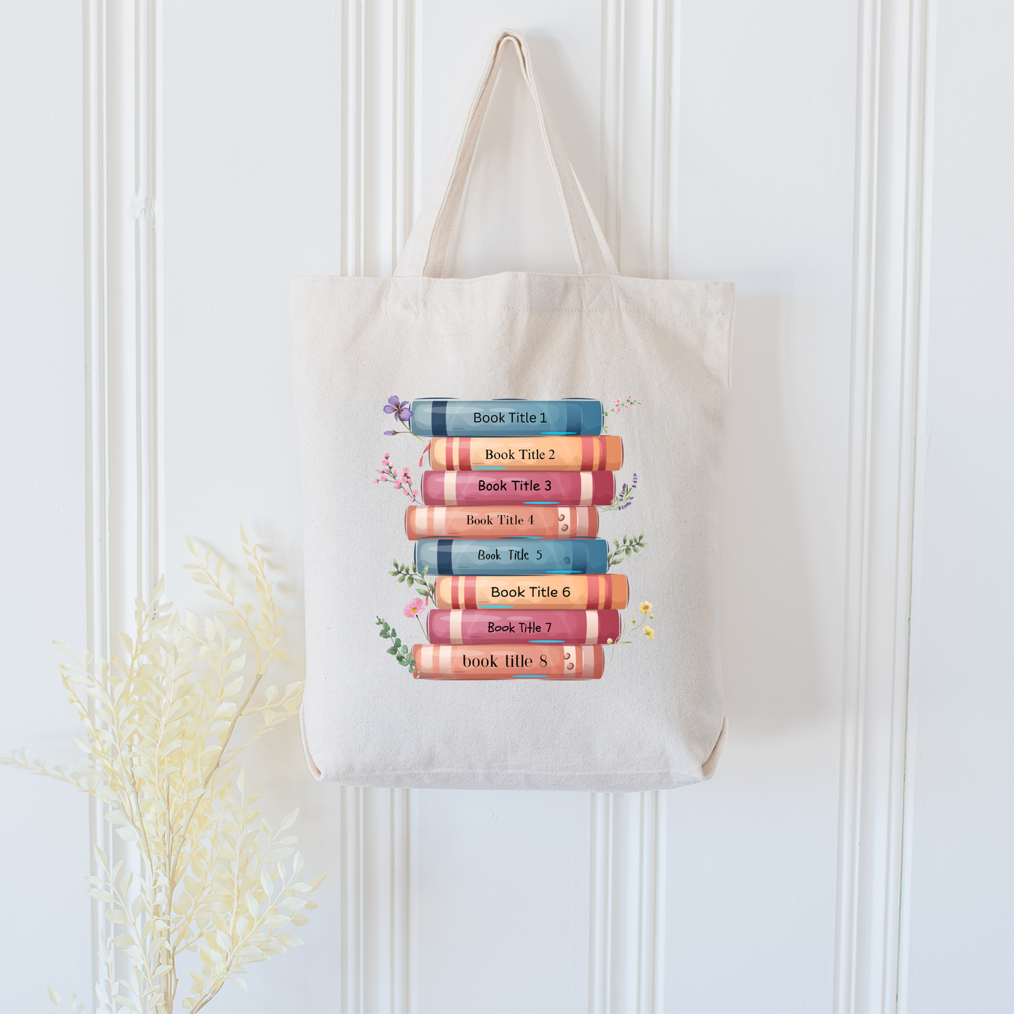 Personalised Book Lover Tote Bag