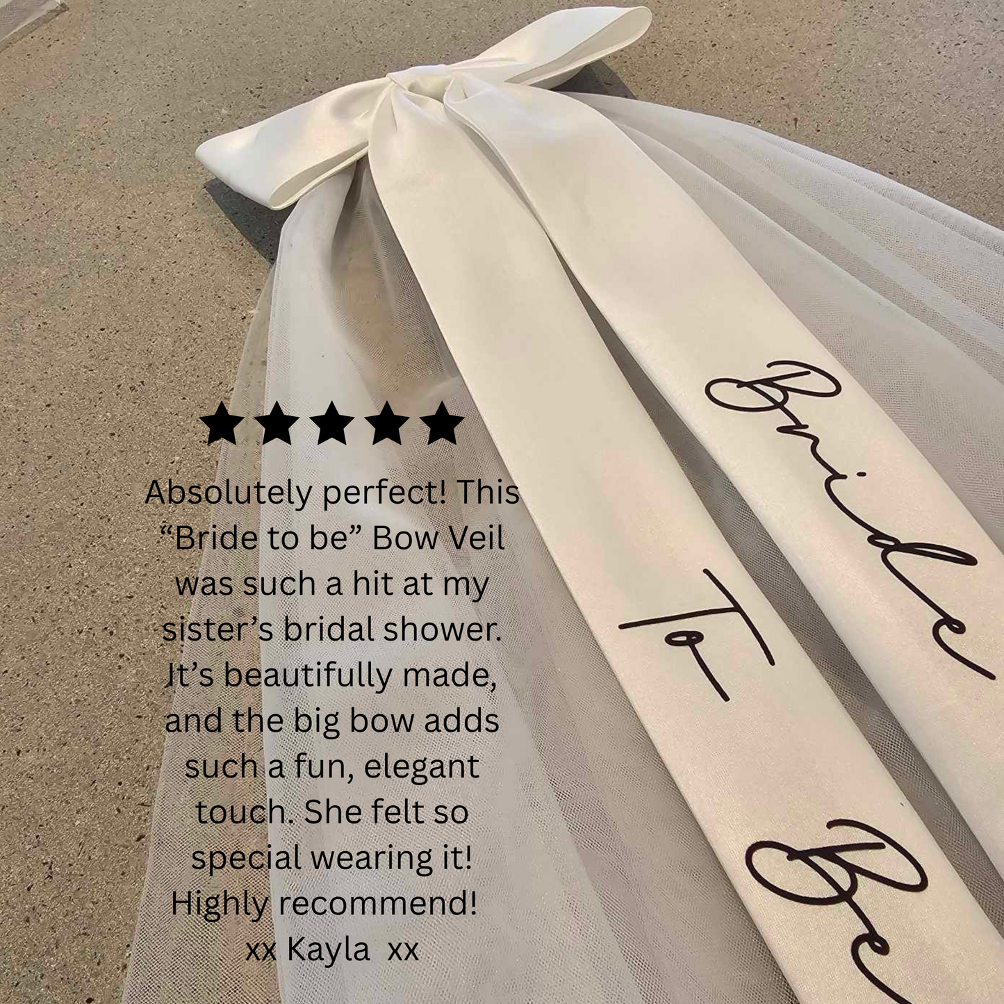 Bride To Be Bow Veil Australia