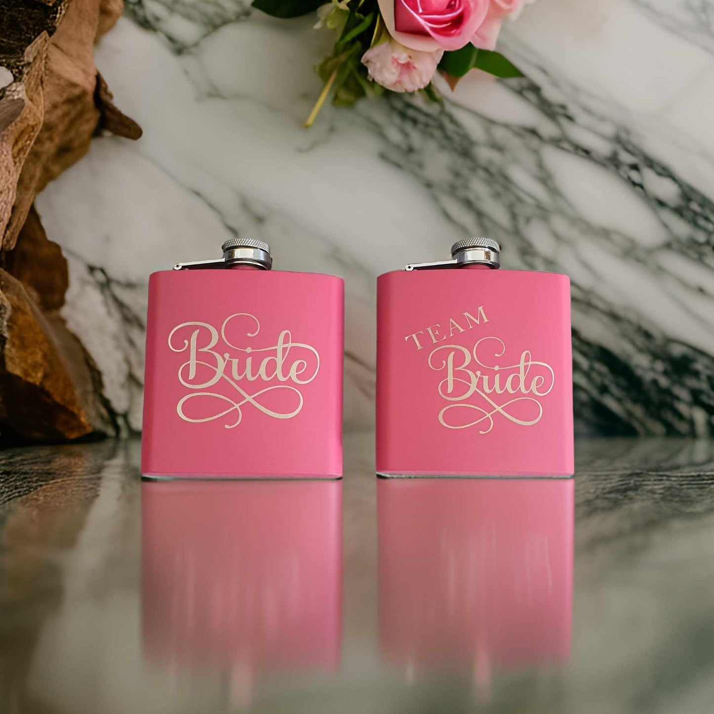 Pink Bride flask