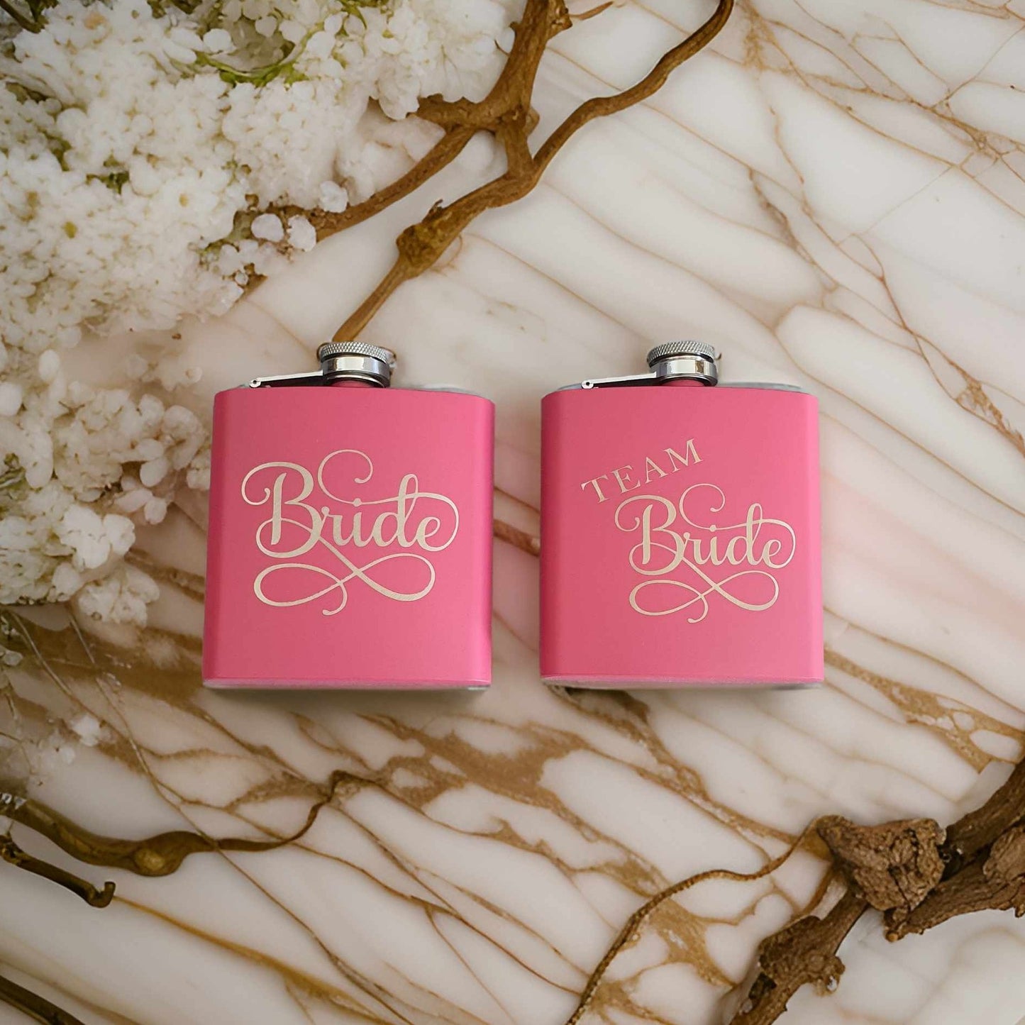 Pink Bride flask