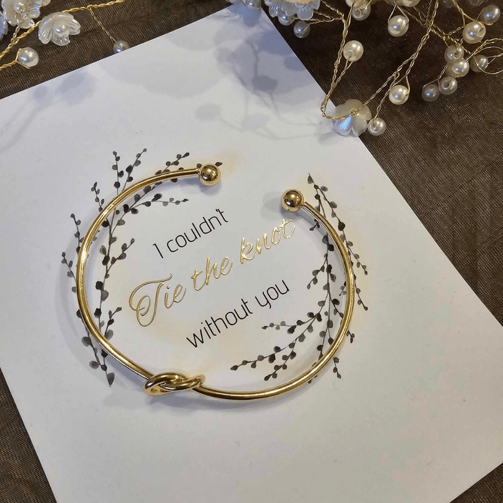 I couldn't tie the knot without you bracelet