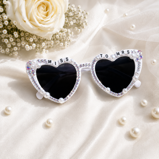 Custom Bride Sunglasses. Personalised Bride Sunglasses. Bride to be Sunglasses. Bride to be Sunglass Bridal Shower Sunglass