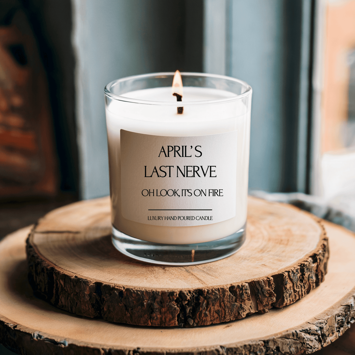 Personalised last nerve candle