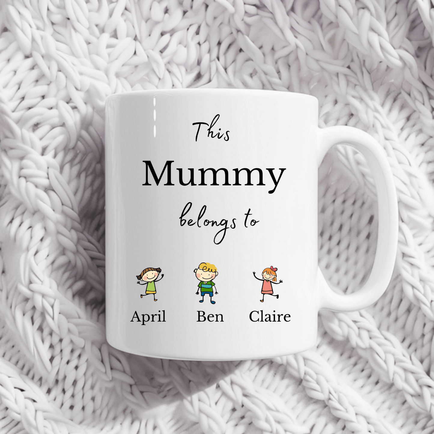 Personalised Mummy Mug with Kids Names