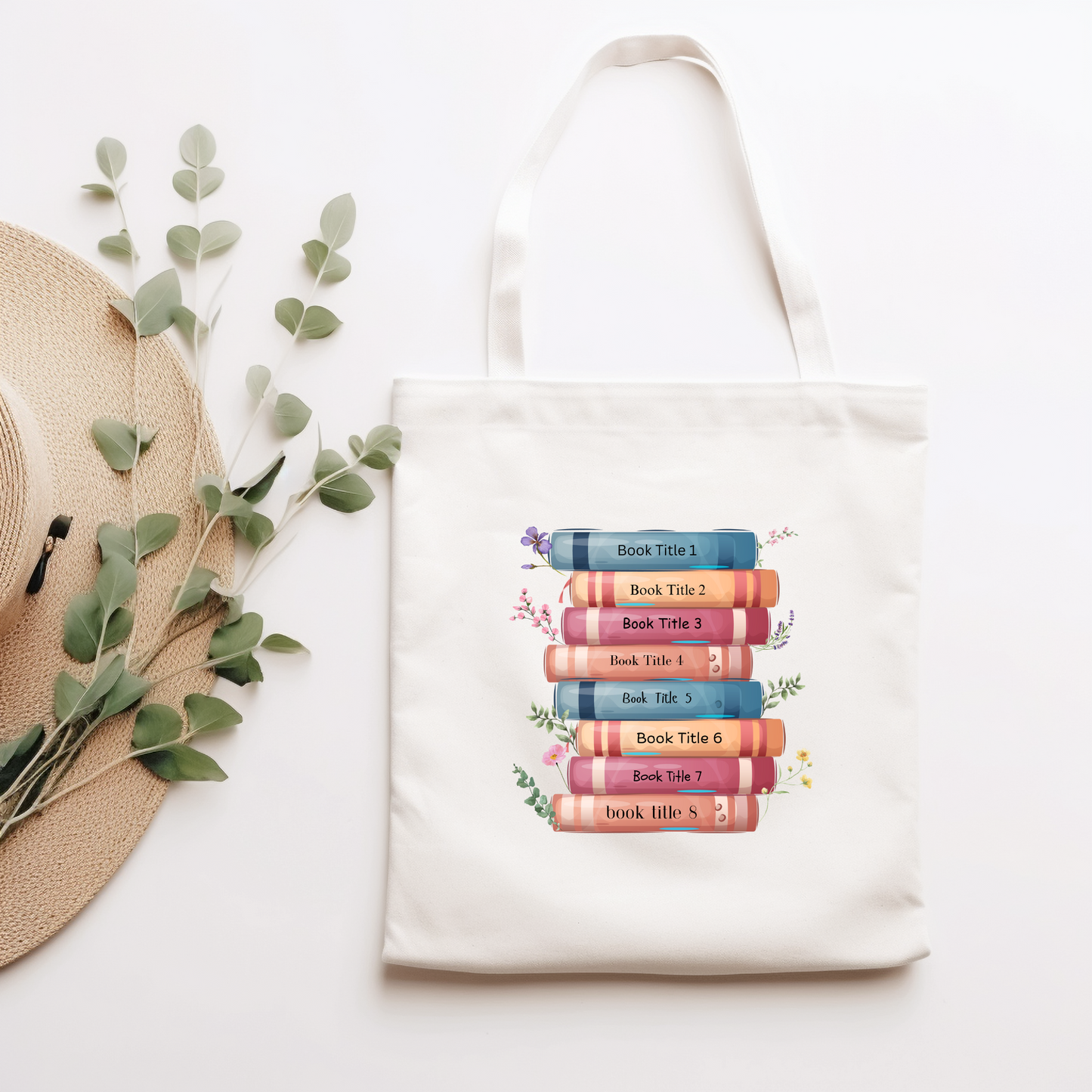 Personalised Book Lover Tote Bag