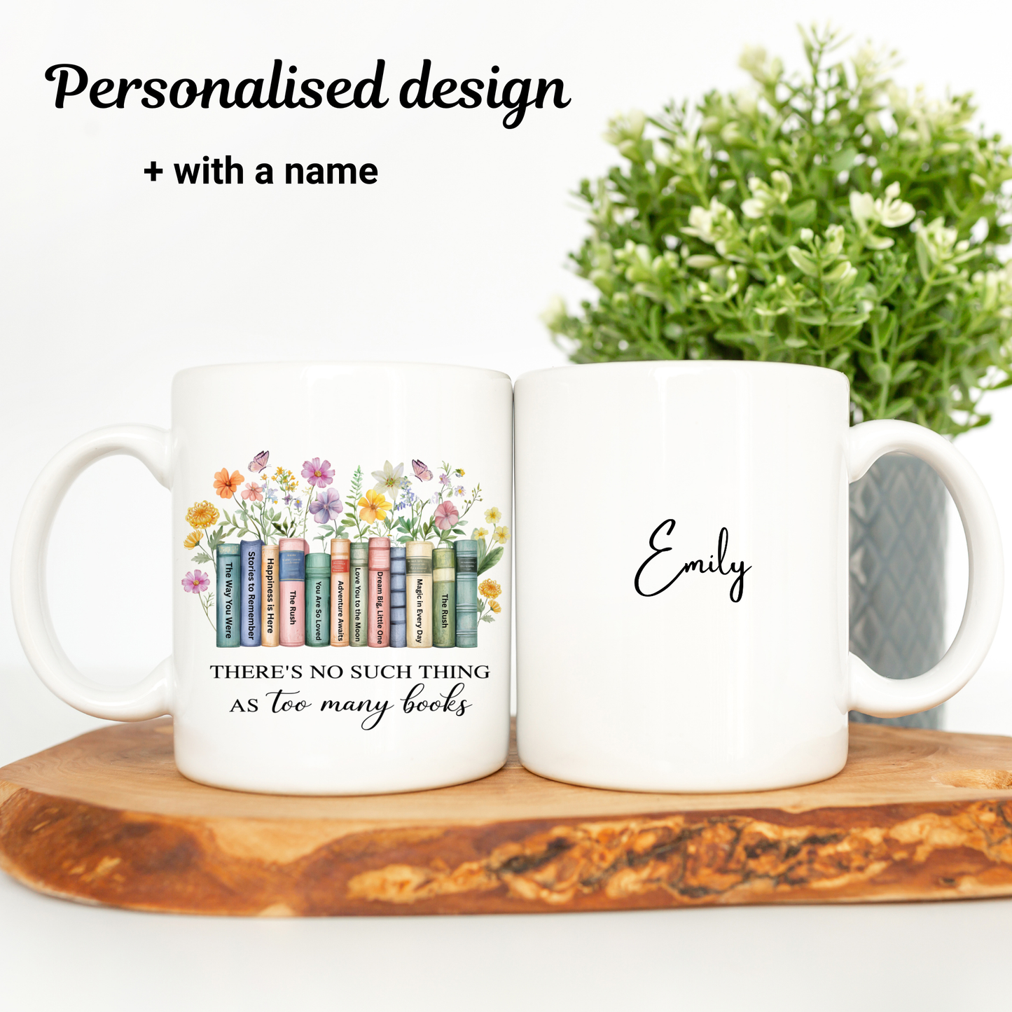 Personalised Book Lover Gift. Book lover Mug. Custom Gift for Book lovers