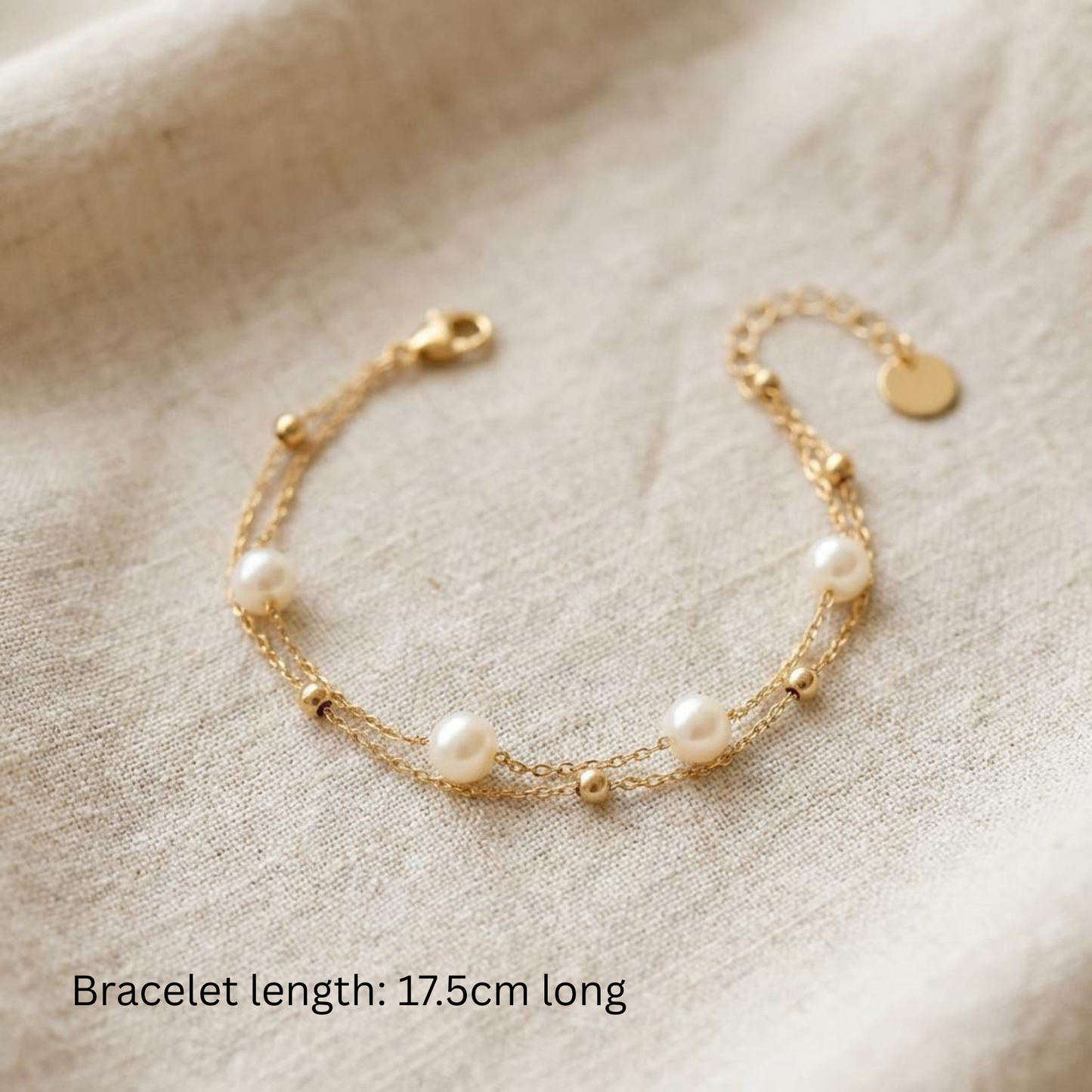 Bridesmaid proposal gift pearl bracelet I Couldn’t Tie The Knot Without You Pearl Bracelet
