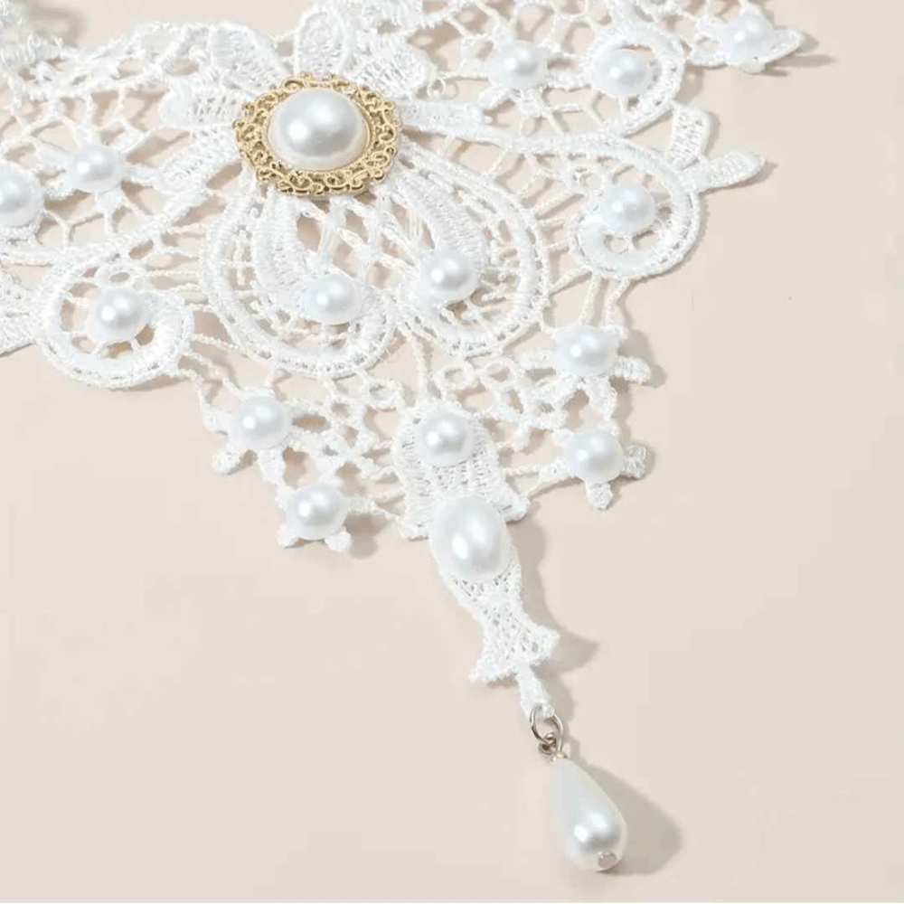 white choker necklace