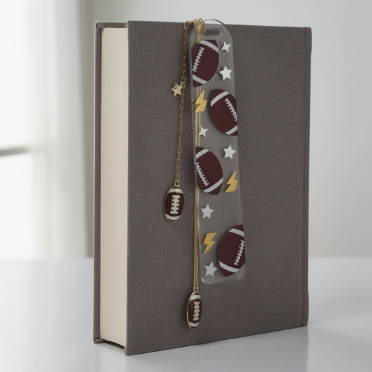 Football Bookmark. Football Lover Bookmark. Football Book Lover Gift. Football Coach Gift. Football Team Gift