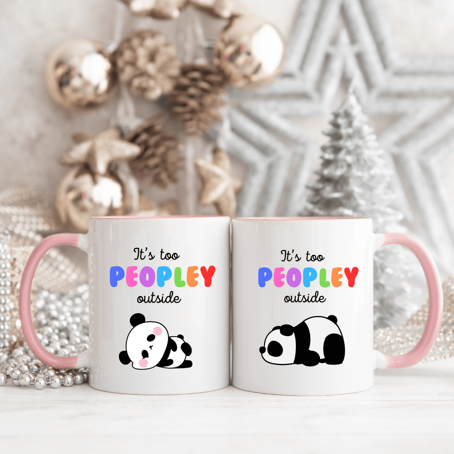 Its too peopley outside mug