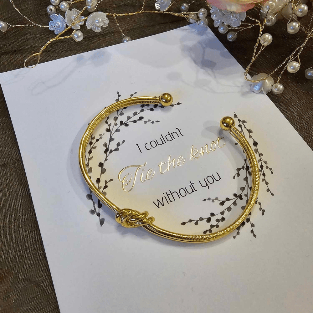 I couldn't tie the knot without you bracelet