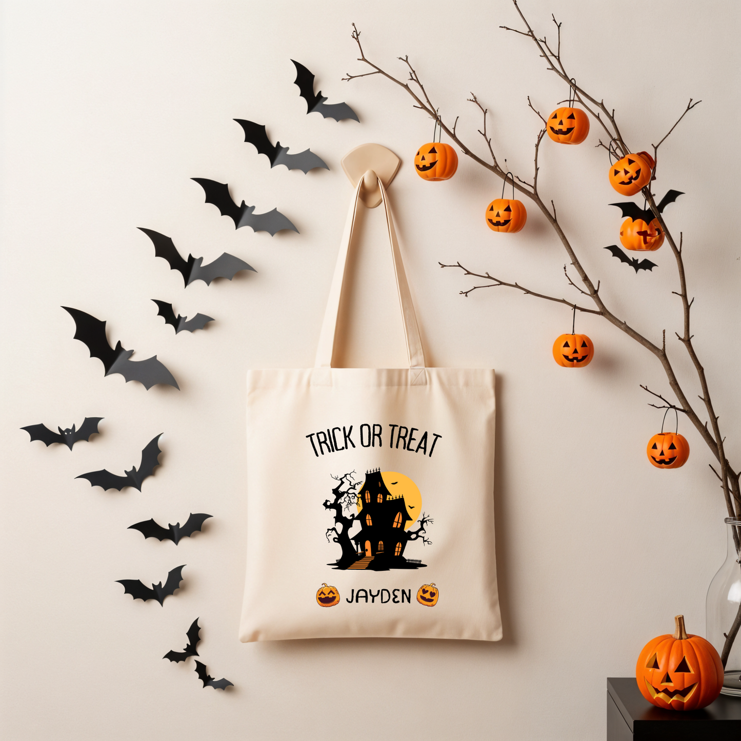 Custom Kids Trick or Treat Bag