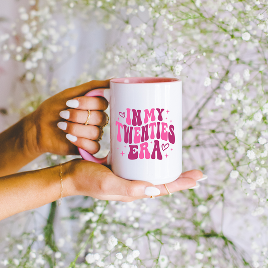 In My Twenties Era Mug. Custom 20's Mug. Personalised 20's Mug. 20th Birthday Gift. Personalised 20th Birthday Gift. Milestone Birthday Gift