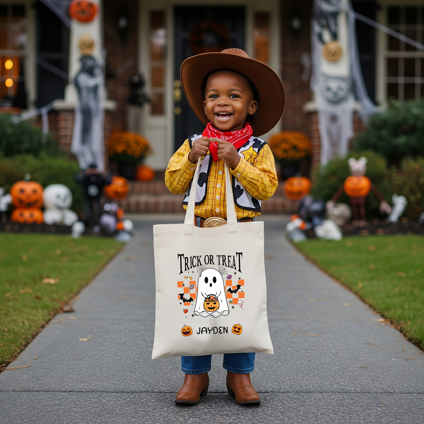 Custom Kids Trick or Treat Bag