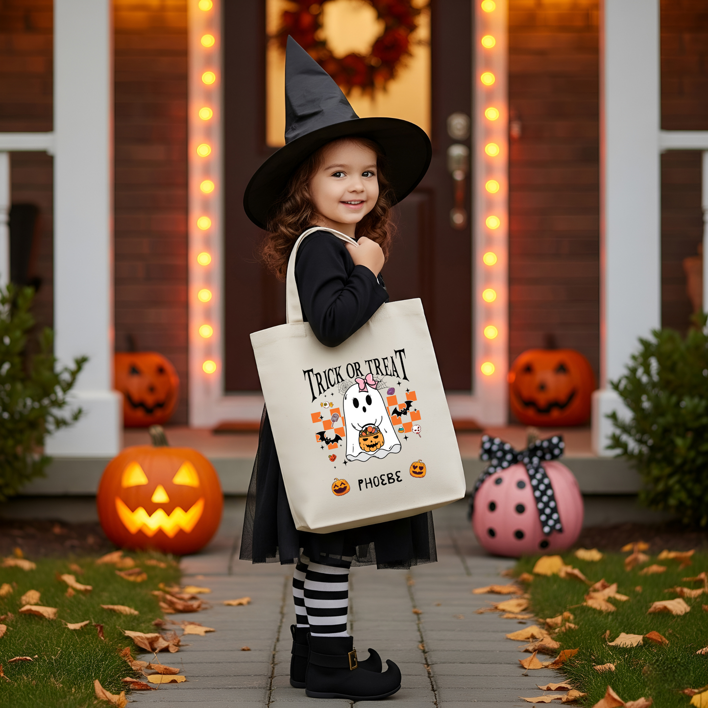 Custom Kids Trick or Treat Bag