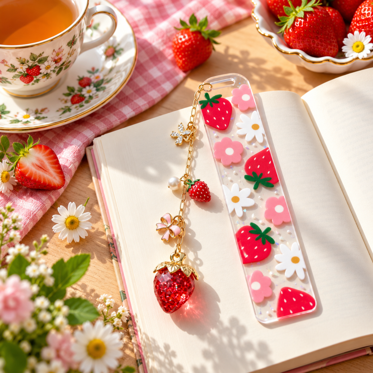 Handmade Bookmarks with Charms