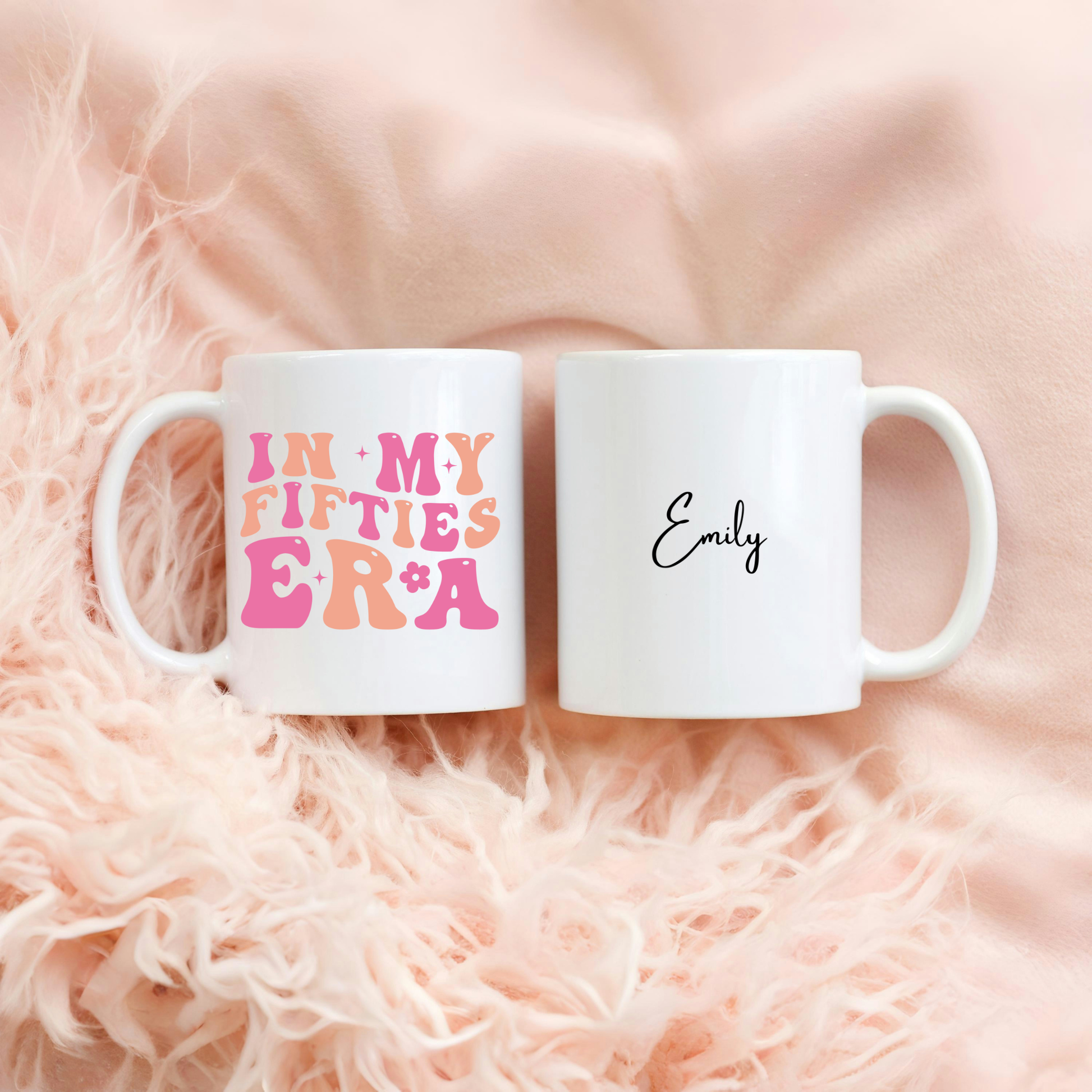 In My Fifties Era Mug. Custom 50's Mug. Personalised 50's Mug. 50th Birthday Gift. Personalised 50th Birthday Gift. Milestone Birthday Gift