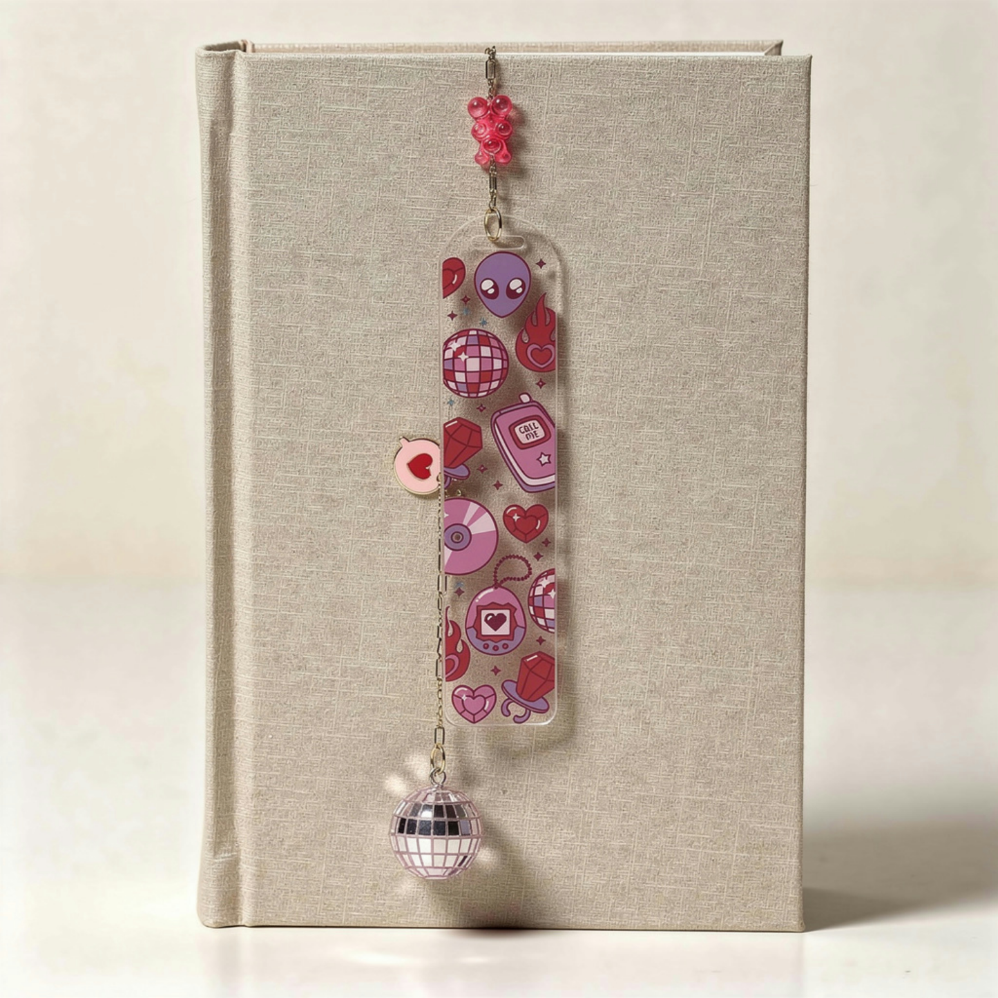Retro Y2K Bookmark. Disco Y2K Bookmark. Alien Bookmark. Nostalgic Y2K Bookmark. Disco Y2K Bookmark