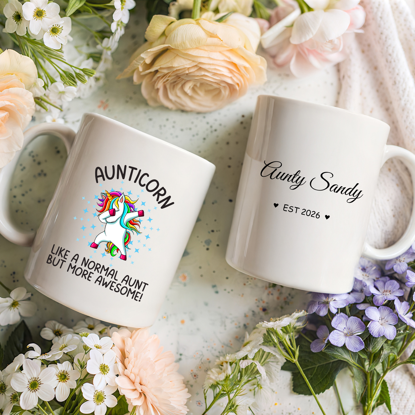 Personalised Aunty Mug Aunticorn mug