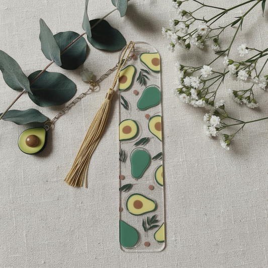 Avocado Bookmark with Tassel