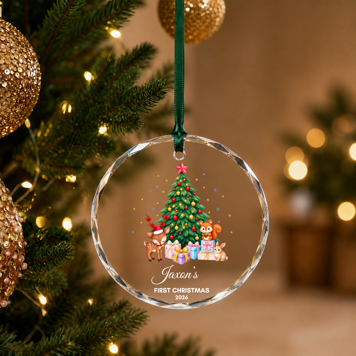 Baby’s First Christmas Ornament Personalised Acrylic Baby Christmas Ornament 2026 Custom Name Baby Boy Girl First Christmas Keepsake Gift