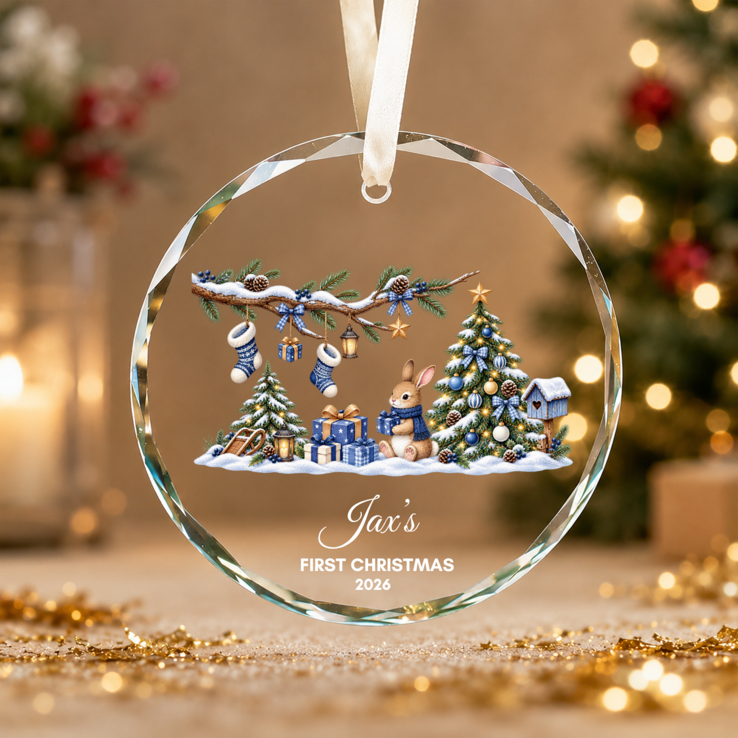 Baby’s First Christmas Ornament Personalised Acrylic Baby Christmas Ornament 2026 Custom Name Baby Boy Girl First Christmas Keepsake Gift