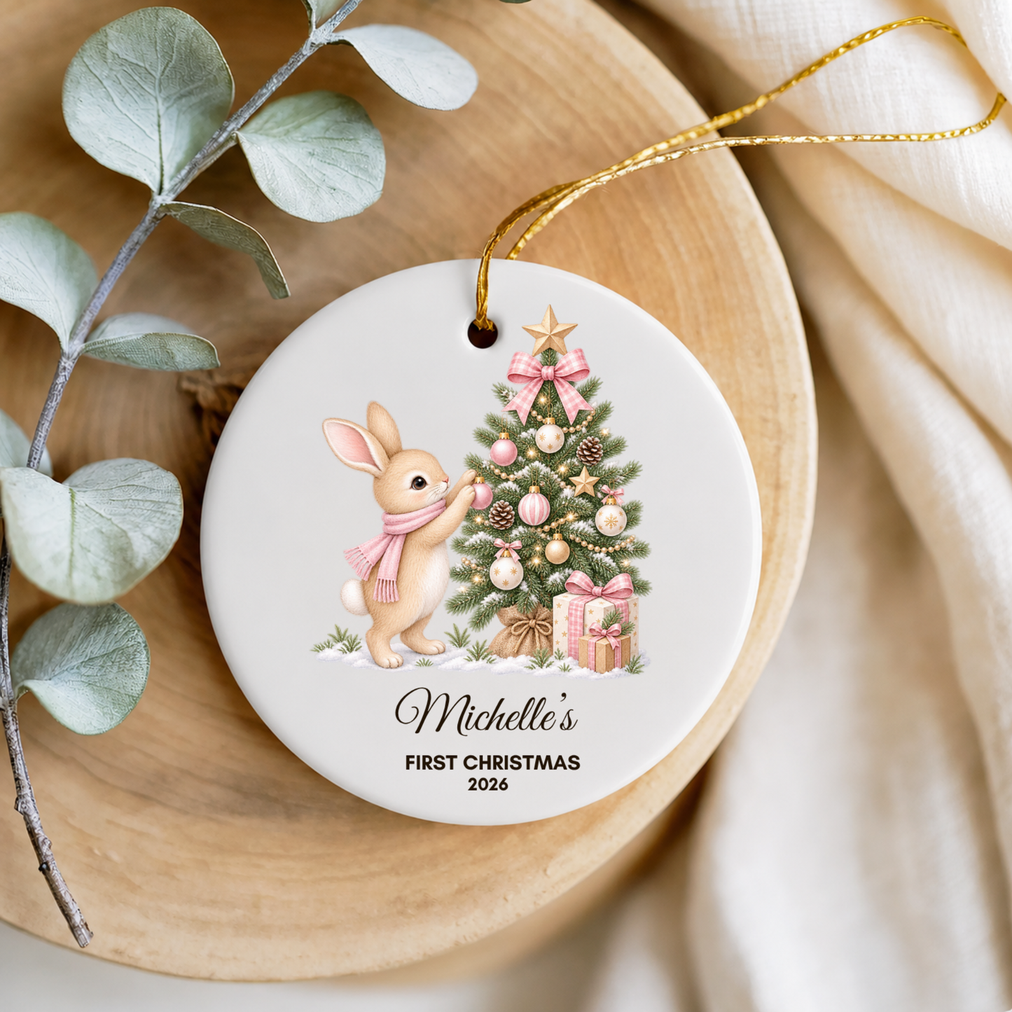 Baby’s First Christmas Ornament Personalised Acrylic Baby Christmas Ornament 2026 Custom Name Baby Boy Girl First Christmas Keepsake Gift