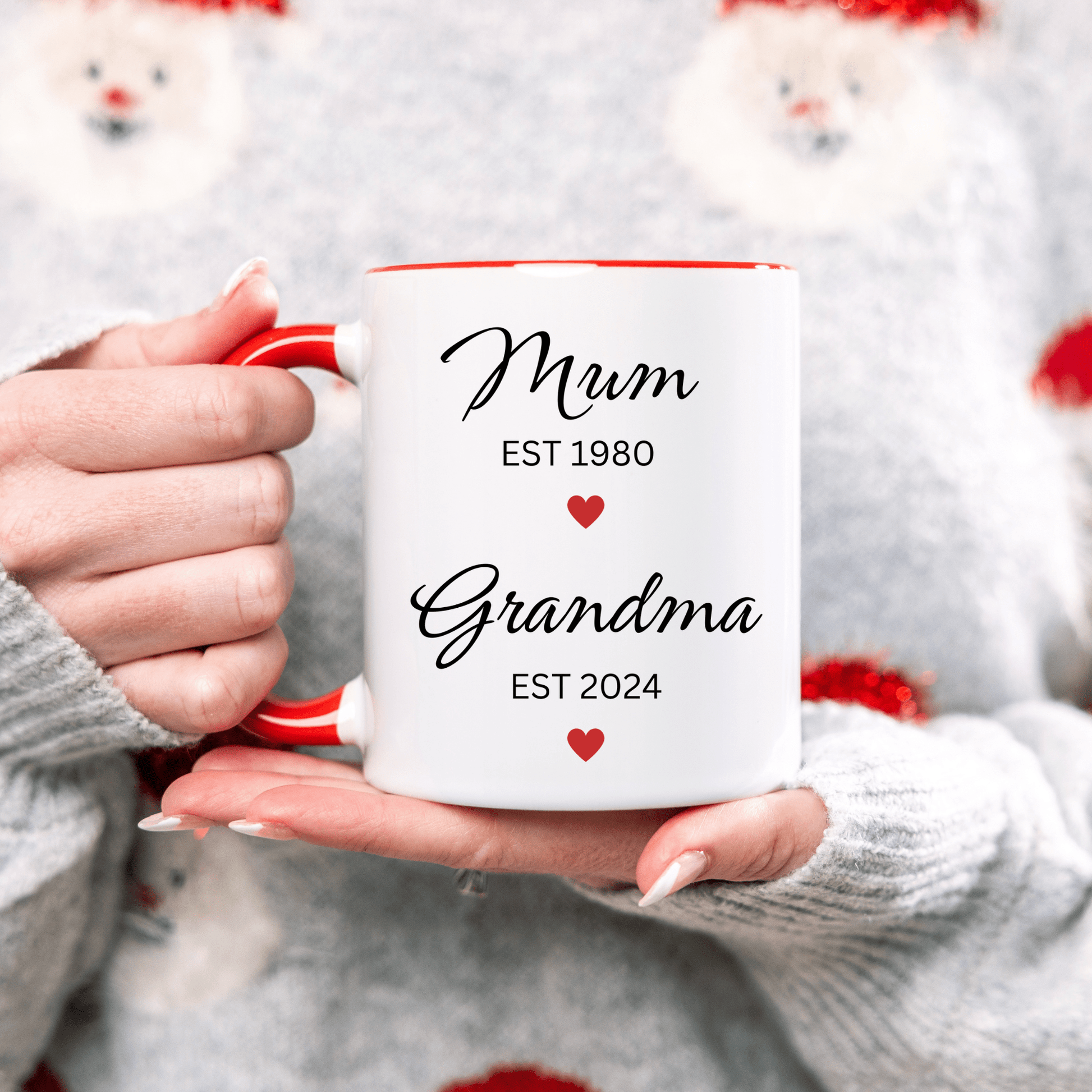 Mum To Grandma Baby Reveal Mug