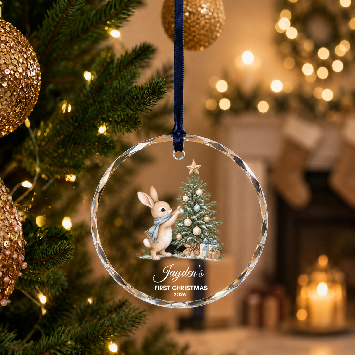 Baby’s First Christmas Ornament Personalised Acrylic Baby Christmas Ornament 2026 Custom Name Baby Boy Girl First Christmas Keepsake Gift