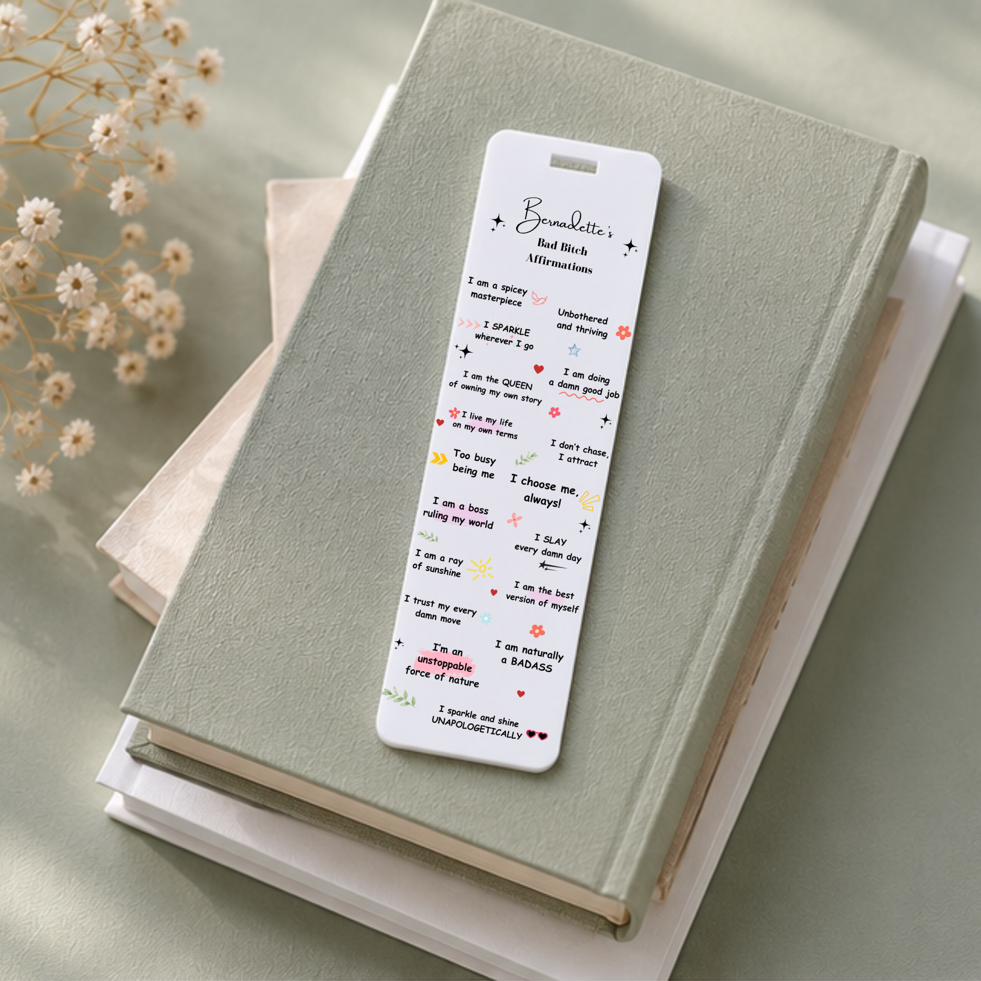 Mental Health Bookmark Affirmations Bookmark 