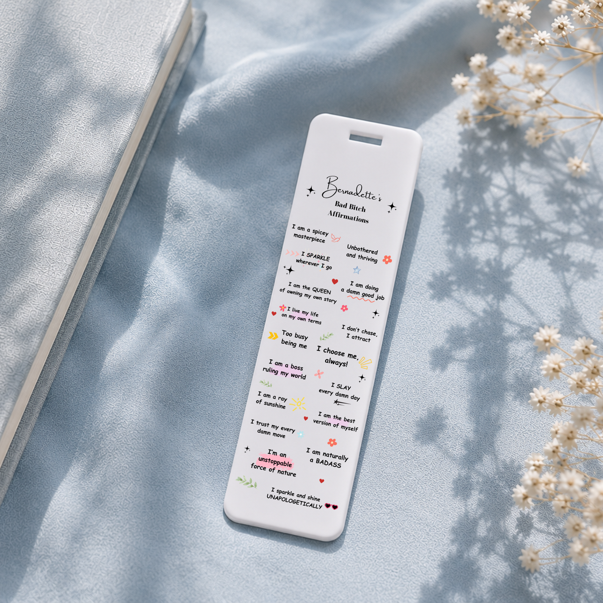 Mental Health Bookmark Affirmations Bookmark 