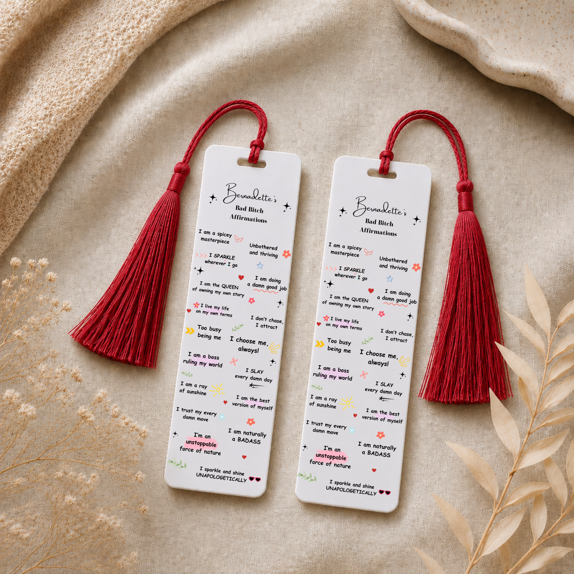 Mental Health Bookmark Affirmations Bookmark 