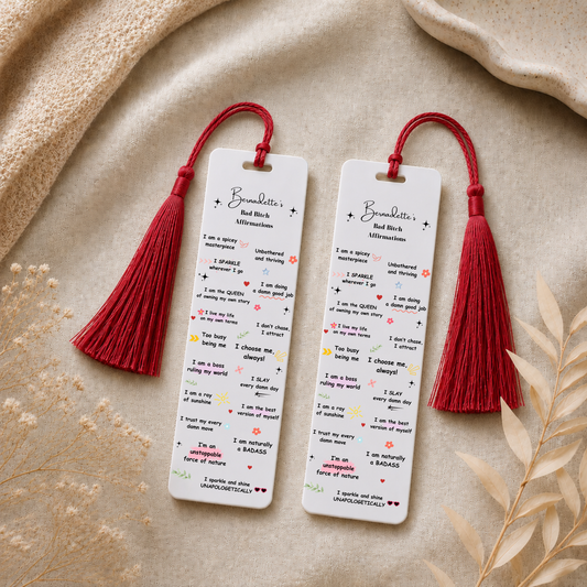 Mental Health Bookmark Affirmations Bookmark 