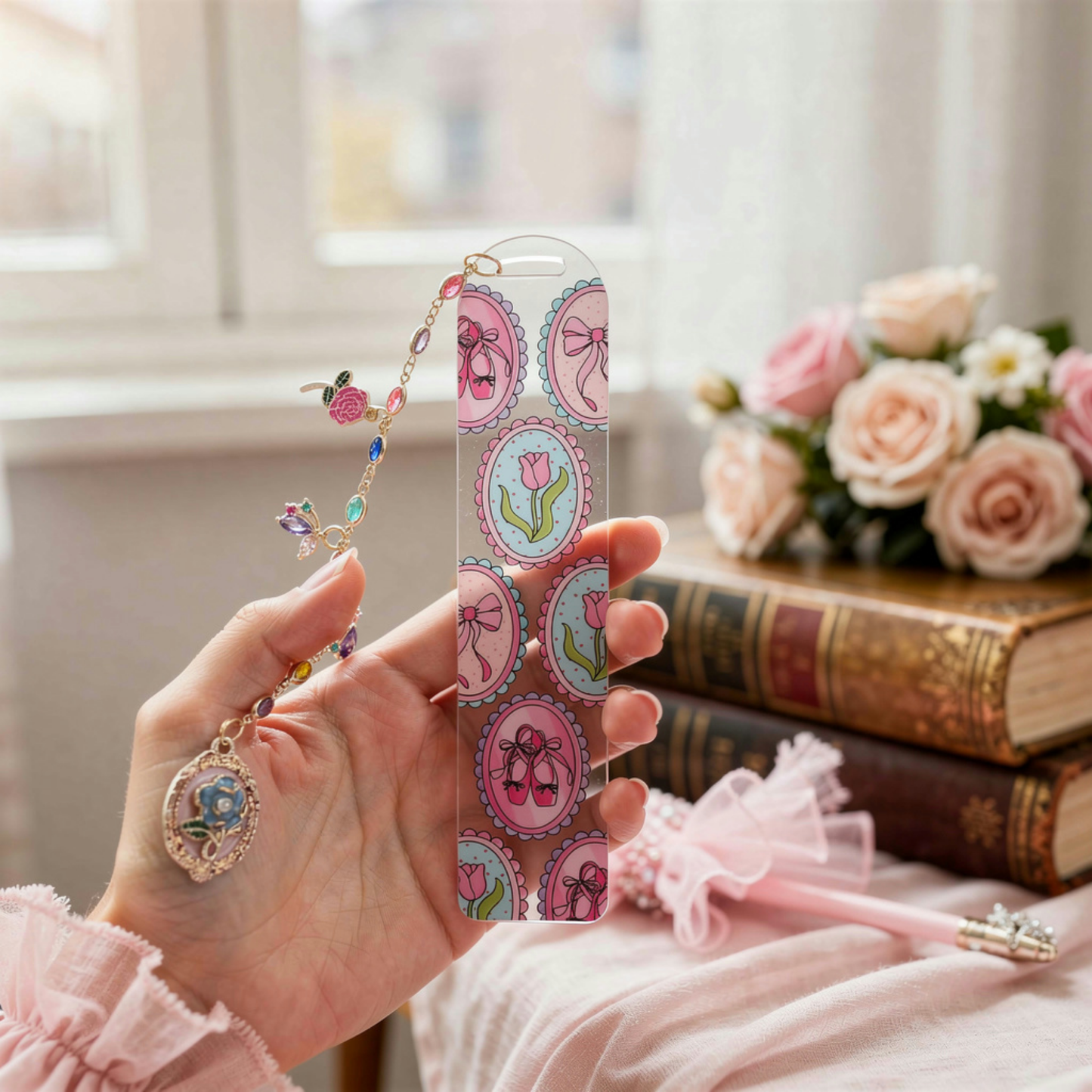 Ballet Shoes Bookmark. Coquette Ballet Bookmark. Ballet Lover Bookmark. Ballerina Gift Bookmark. Ballerina Bookmark