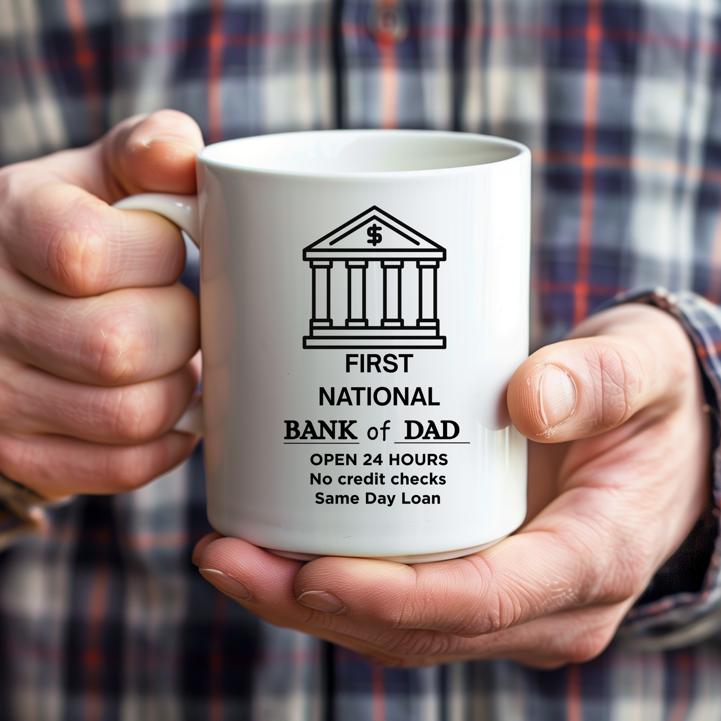 Bank of Dad Mug Funny Mugs for Dad from the kids