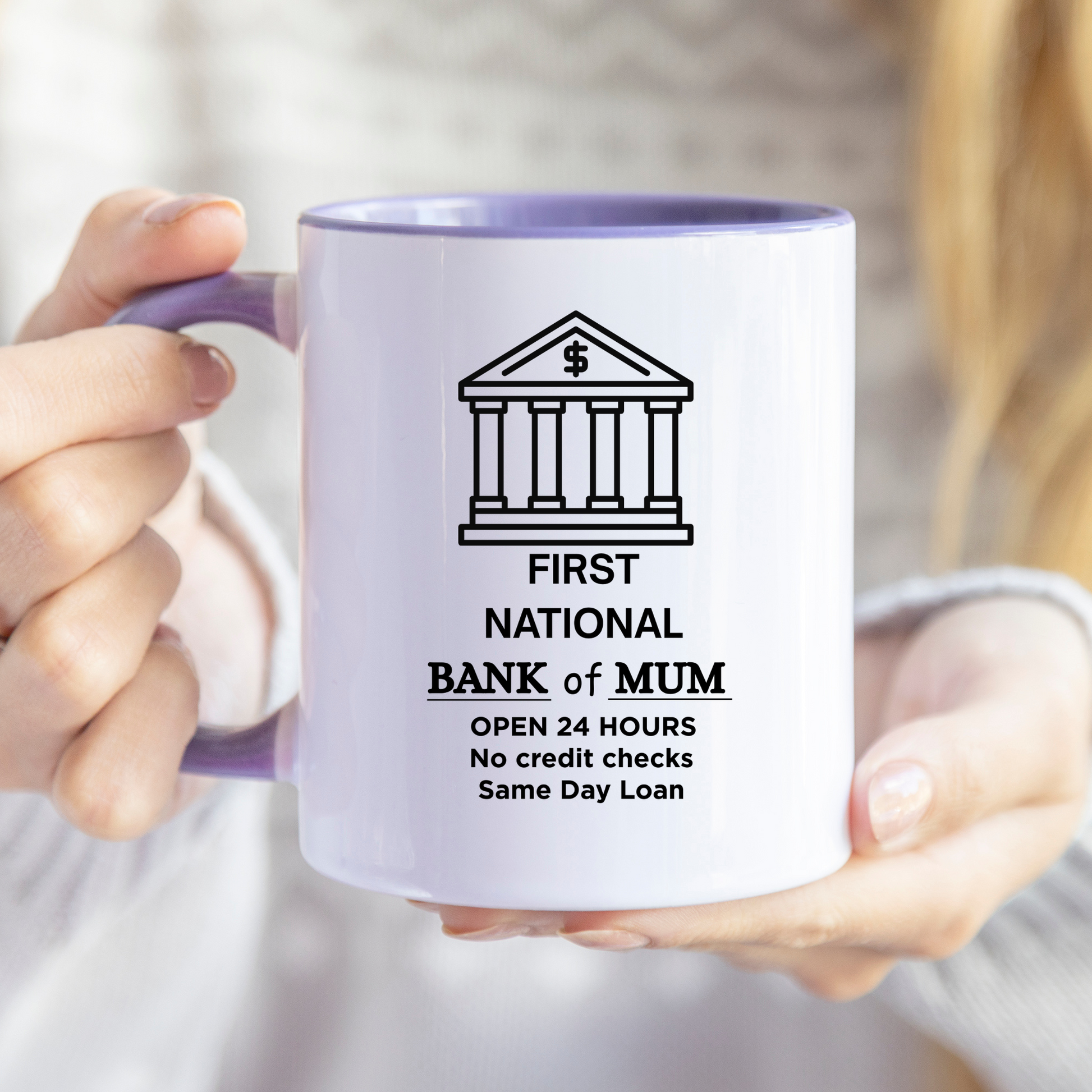 Bank of Mum Mug Funny Mugs for Mum Funny Gift for Mum from the kids