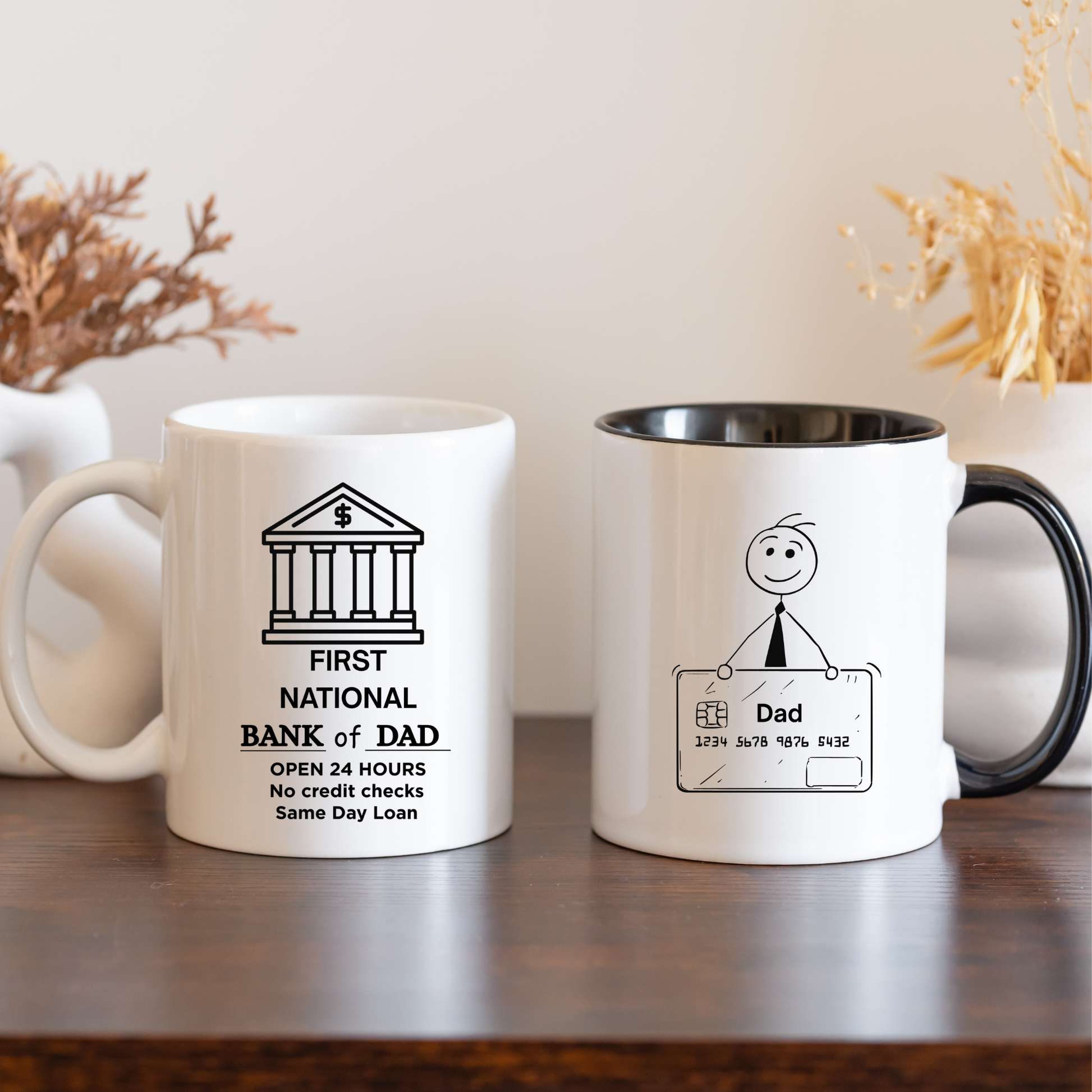 Bank of Dad Mug Funny Mugs for Dad from the kids