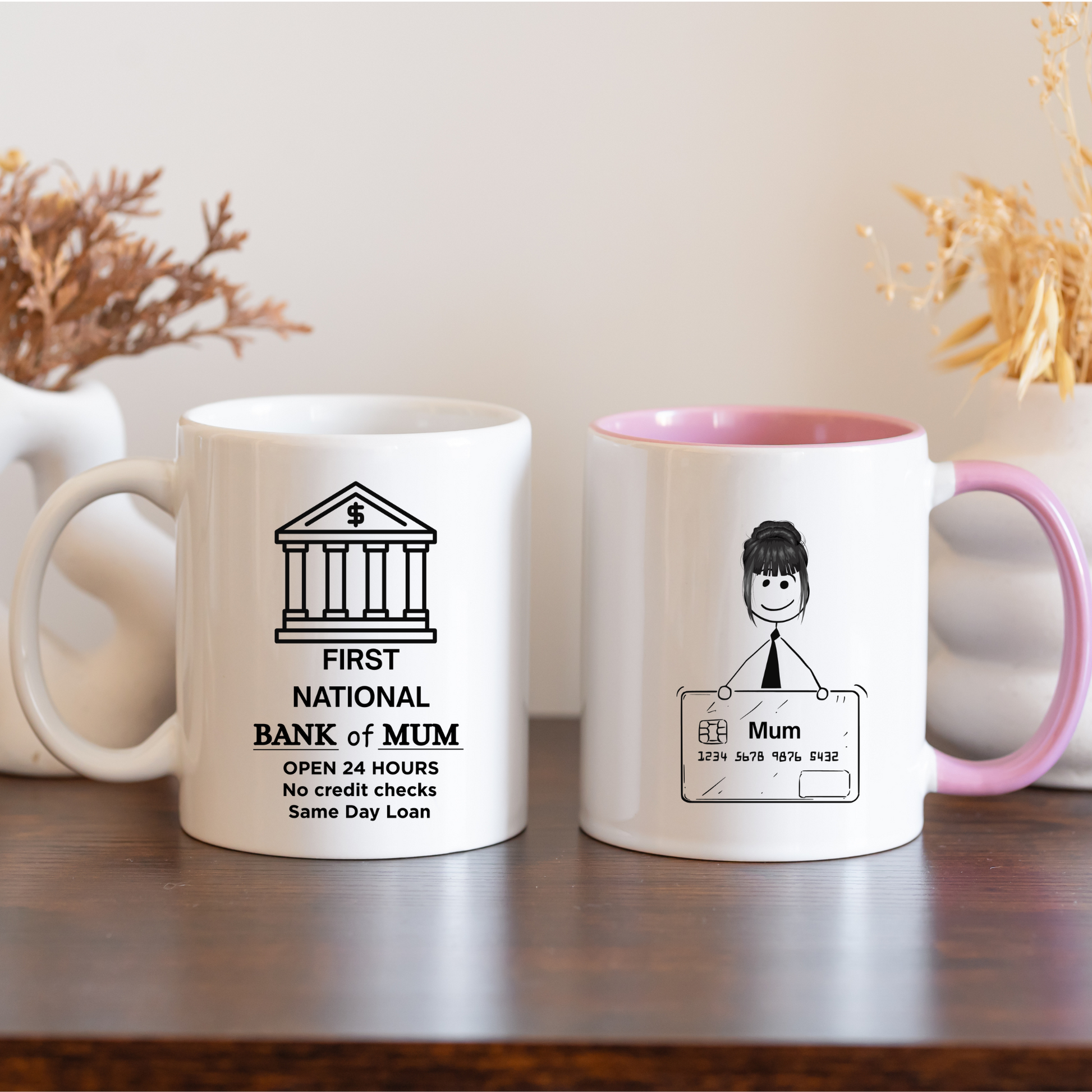 Bank of Mum Mug Funny Mugs for Mum Funny Gift for Mum from the kids
