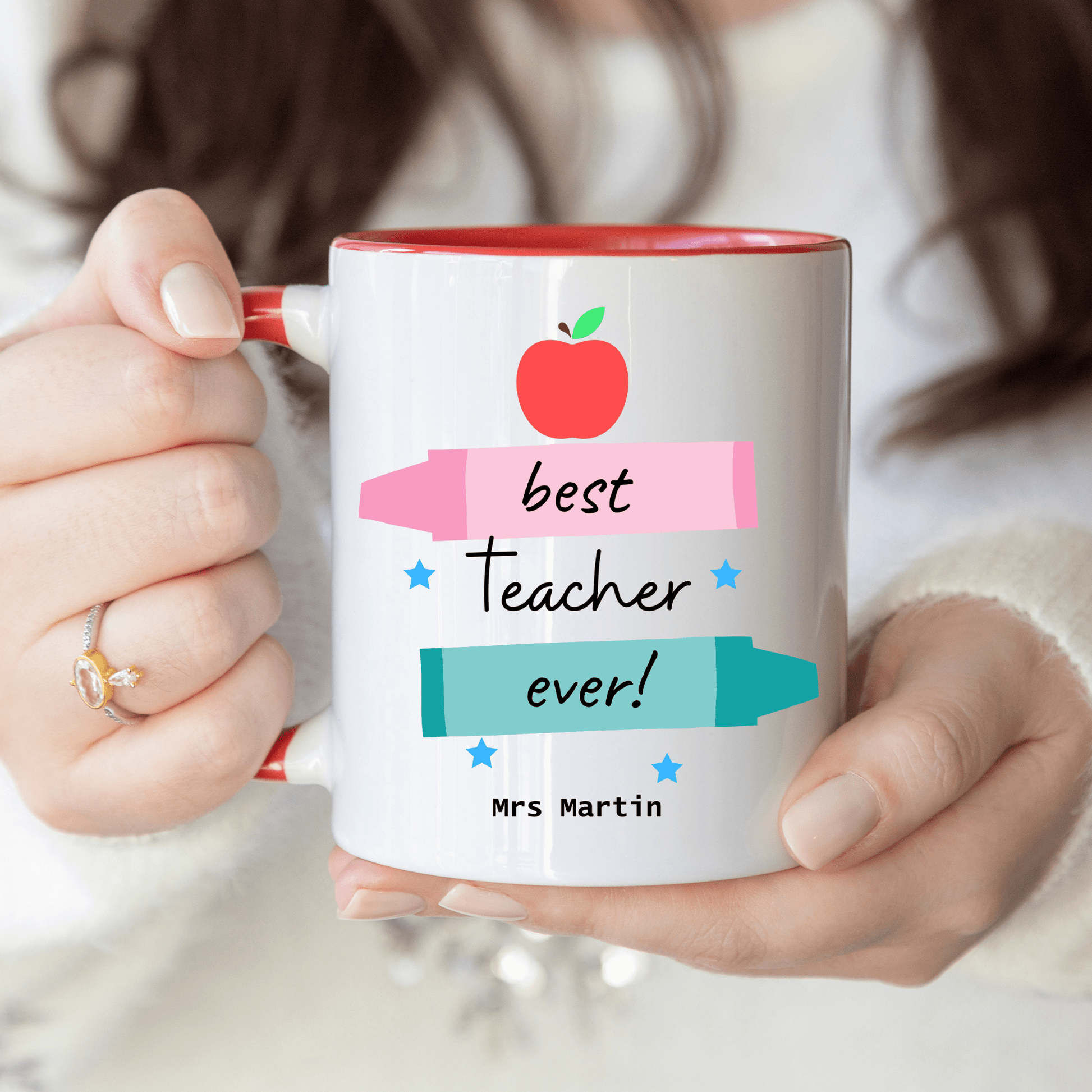 Personalised Best Teacher Ever Mug