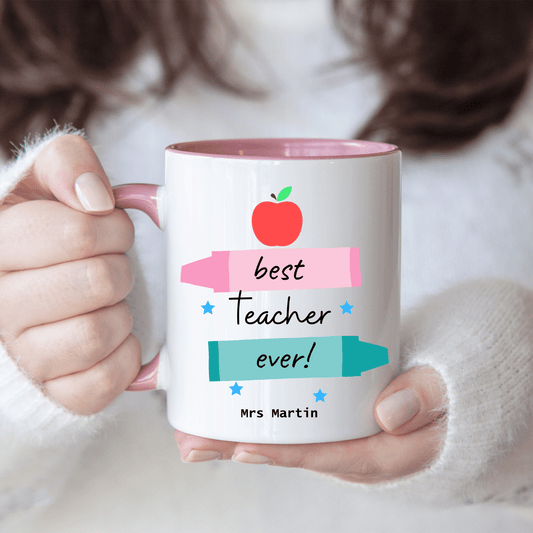 Personalised Best Teacher Ever Mug