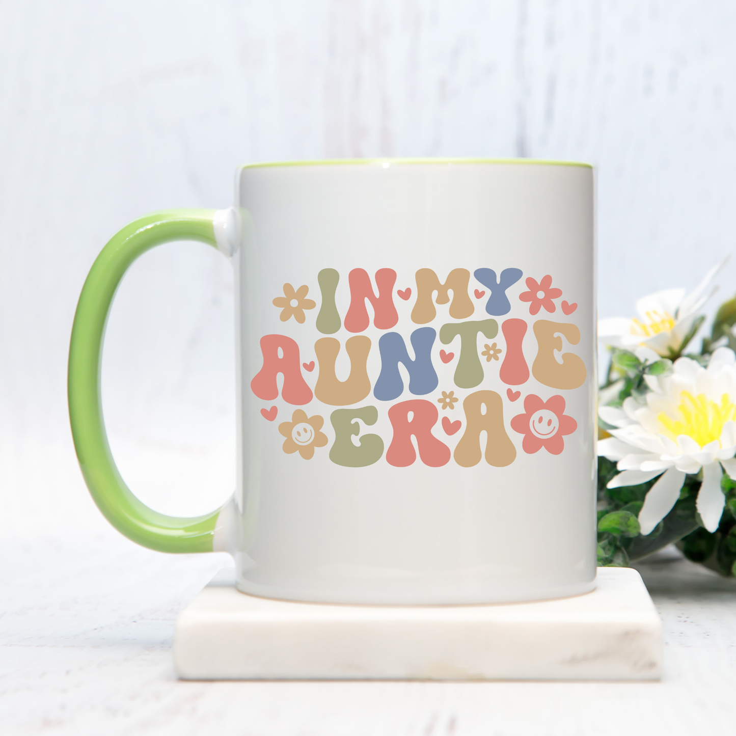 In My Auntie Era Mug, Auntie Gift for a sister, sister in law gift, perfect Aunty or Auntie Mug for a baby reveal, pregnancy reveal to celebrate the Best Aunt Ever