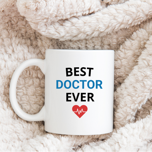 Best Doctor Ever Mug. Personalised Doctor Gift with Name