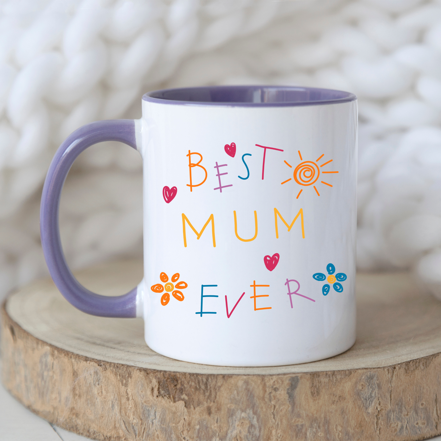 Best Mum Ever Mug • Personalised Kids Handprint Mug for Mum • Best Mum Ever Handprint Mug • Custom Handprint Mug for Mum with kids names