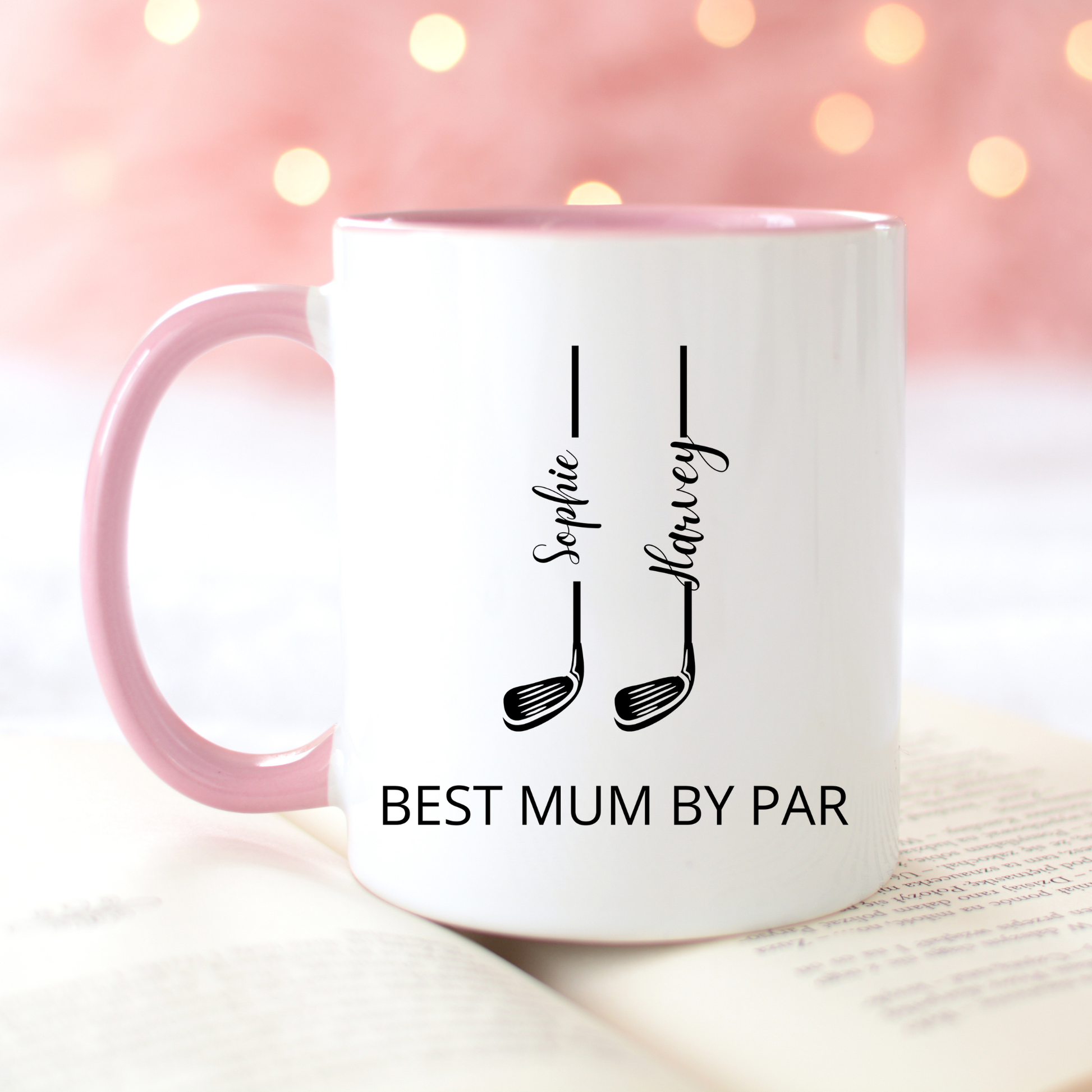 Best Mum by Par Mug. Golfer Mum Mug. Golfer Mum Gift. Custom Gift for Golfer Mum. Personalised Gift for Golfer Mum. Best Mum by Par