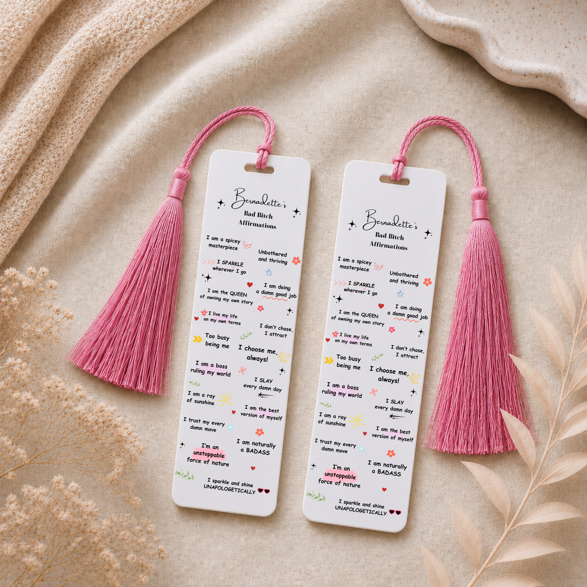Mental Health Bookmark Affirmations Bookmark 